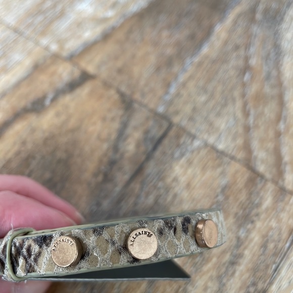 All Saints Snakeskin Wrap Bracelet NWT - Picture 3 of 6